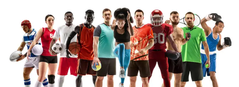 group of sport athletes