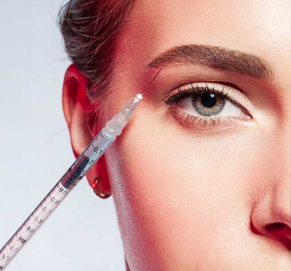 girls face receiving botox treatment | The IV Lounge