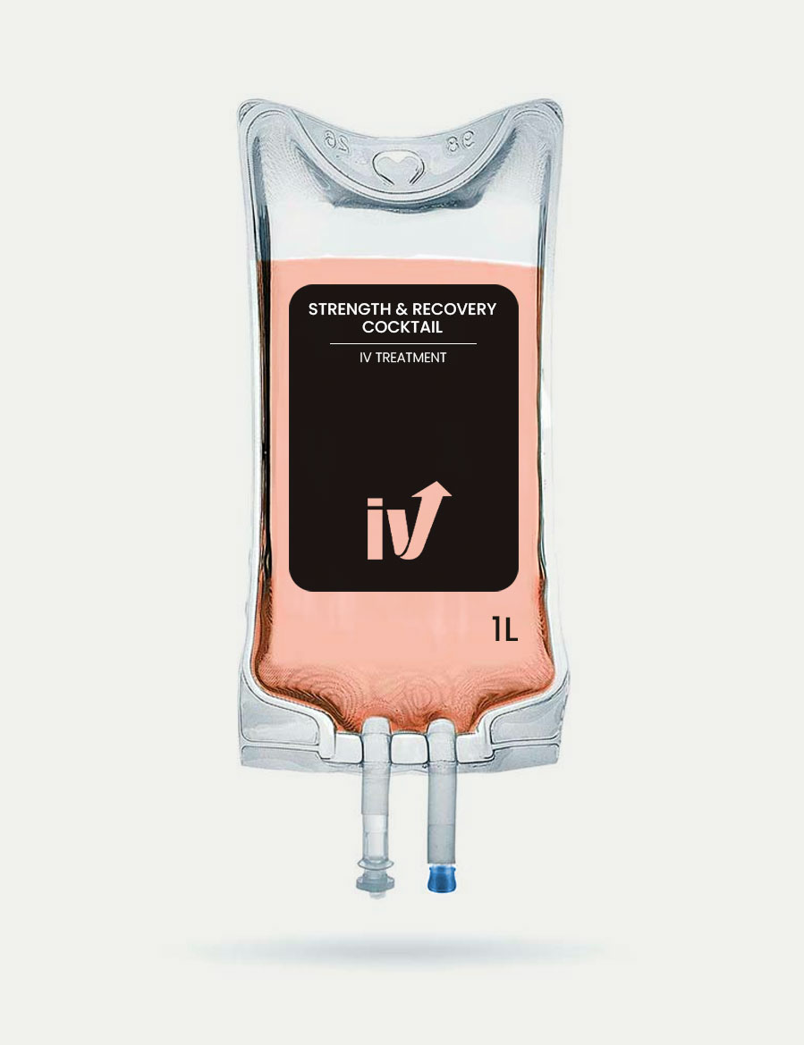Strength and Recovery Cocktail IV Bag - Boost Muscle Recovery and Energy - The IV Lounge