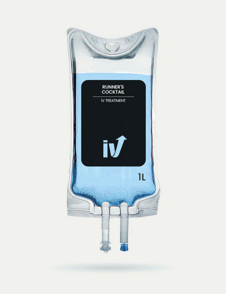 Runner's Cocktail IV therapy bag - The IV Lounge