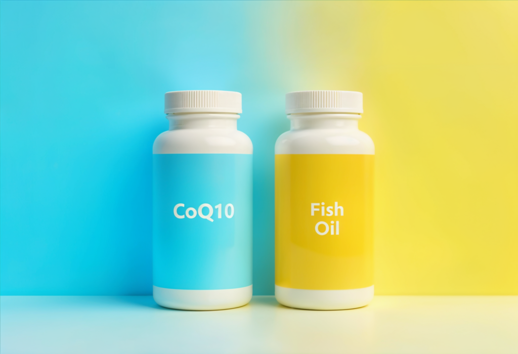 CoQ10 vs fish oil for blood pressure 